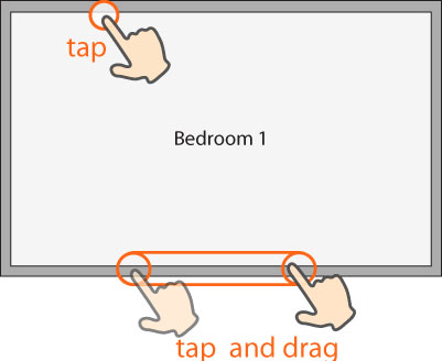 tapping a bedroom in sketch