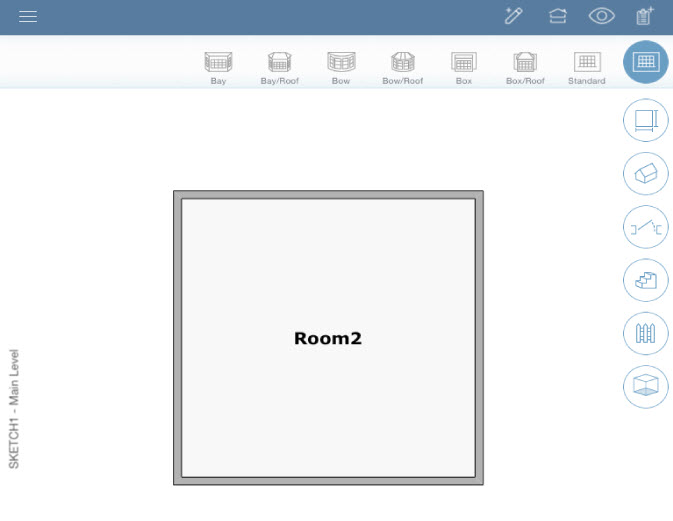 view sketch tools screen